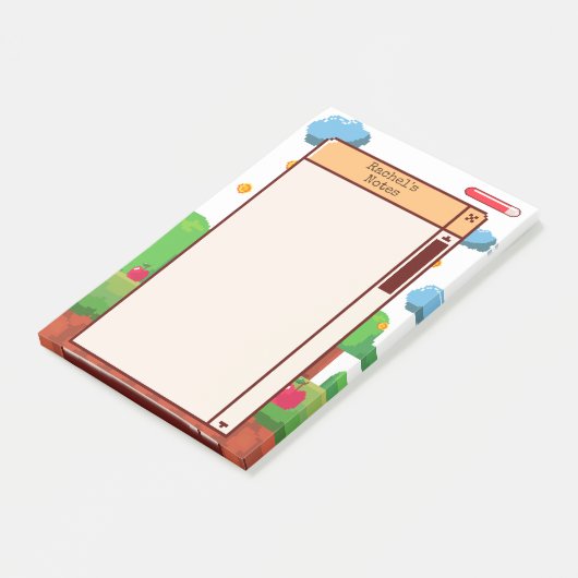 Retro Pixel Gaming op maat Post-it® Notes (Schuin)