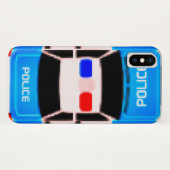 Retro pixel politie autohoes Case-Mate iPhone case (Achterkant (horizontaal))