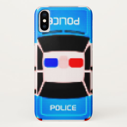 Retro pixel politie autohoes Case-Mate iPhone case (Achterkant)