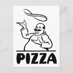 Retro Pizza Briefkaart