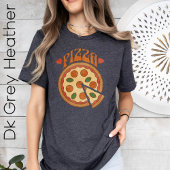Retro Pizza, Pizzaliefhebber, Grappig Pizza T-shir T-shirt