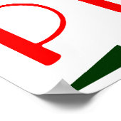 retro pizza poster (Hoek)