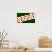 retro pizza poster (Keuken)