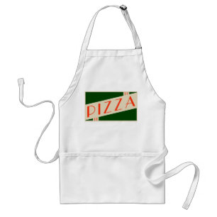 retro pizza standaard schort