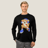 Retro Pizza Tri-Blend Shirt (Voorkant)