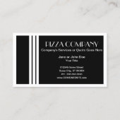 retro pizza visitekaartje (Achterkant)