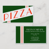 retro pizza visitekaartje (Voorkant / Achterkant)