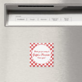 Retro Pizzeria Pizza Feest Italiaans Verjaardagsfe Magneet (Insitu (Vaatwasser))