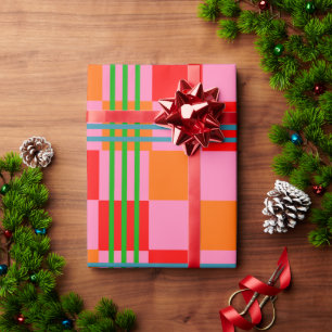 Retro Plaid  Cadeaupapier