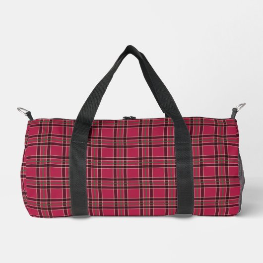 Retro Plaid Duffel Bag Gift Plunjezak (Voorkant)