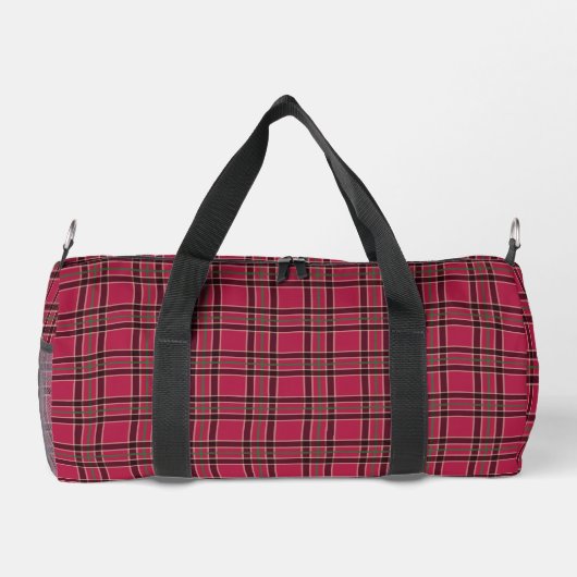 Retro Plaid Duffel Bag Gift Plunjezak (Achterkant)