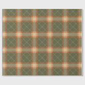 Retro Plaid Mid-Century Holiday Cadeaupapier (Vlak)