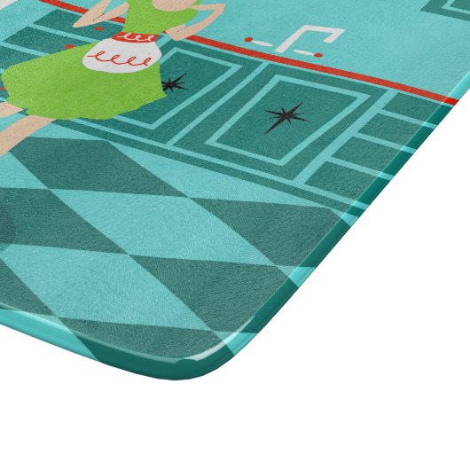 Rétro planche à découper de cuisine (Coin)