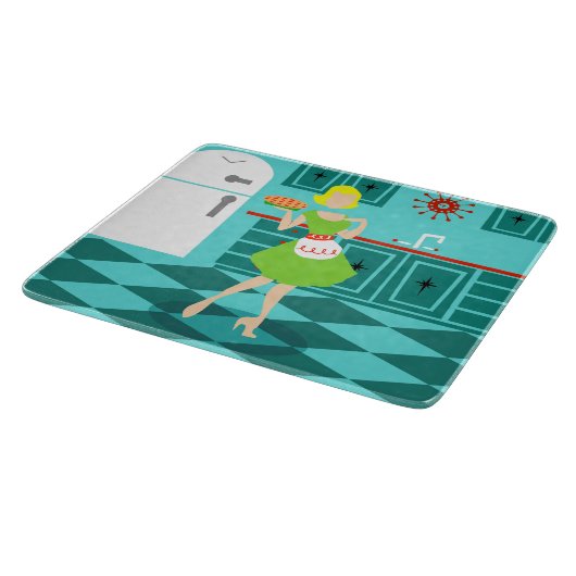 Rétro planche à découper de cuisine (Coin)