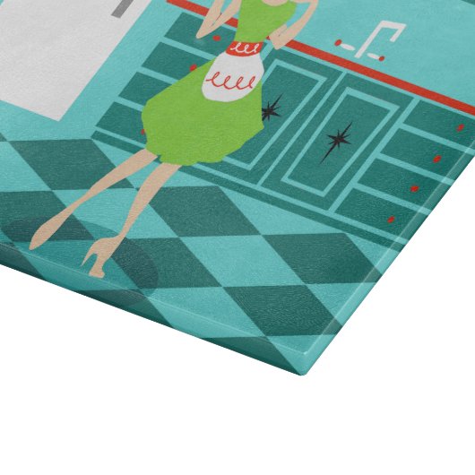 Rétro planche à découper de cuisine (Coin)