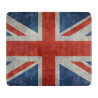 Rétro planche à découper de drapeau britannique