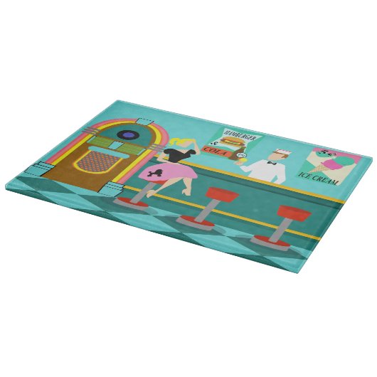 Rétro planche à découper de fontaine de soude (Coin)