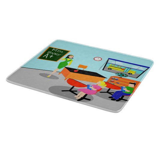 Rétro planche à découper de professeur (Coin)