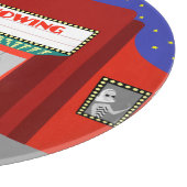 Rétro planche à découper de salle de cinéma (Coin)