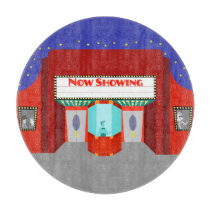 Rétro planche à découper de salle de cinéma