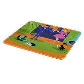 Rétro planche à découper romantique de couples de (Coin)