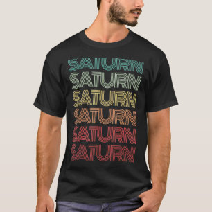 Retro Planet SATURN Science Crew Astronomie Team S T-shirt