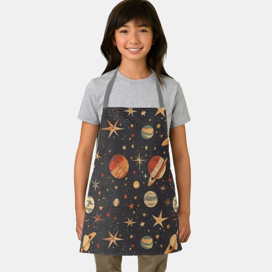 Retro Planet Space Thema Schort (Insitu)