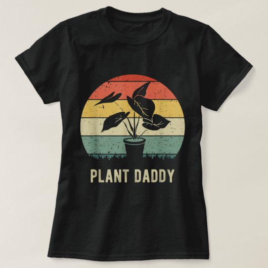 Retro Plant Daddy | Funny Gardener Gift T-shirt (Design voorkant)