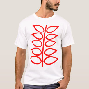 Retro-Plant - rood T-shirt
