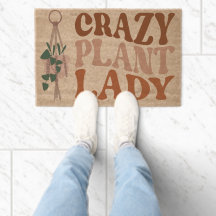 Retro Plantendame Watercolor Planten Typografie