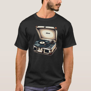 Retro-platenspeler Music T-shirt