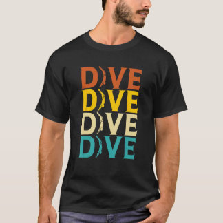 Retro Platform Diver Springboard Diving T-shirt