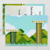 Retro Platform Game Kaart (Voorkant / Achterkant)
