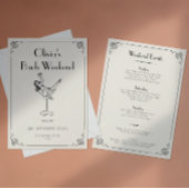 Retro Plezier & Whimsy | Unieke Bachelorette Kaart