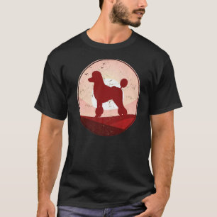 Retro poedel hond 8 t-shirt