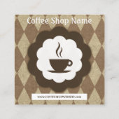 rétro poinçon de fidélité de diamant de café (Dos)