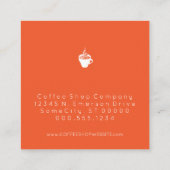 rétro poinçon de fidélité de diamant de café (Dos)