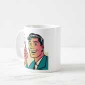 Retro Poining Man Mug (Devant gauche)