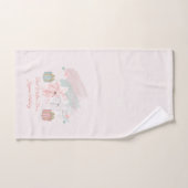 Retro Poinsettias Aquarelle rose blanc cadeaux (Serviette à main)