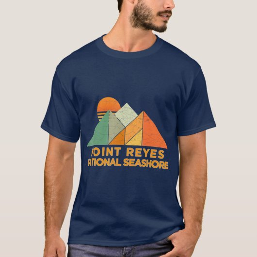 Retro Point Reyes National Seashore T-shirt (Voorkant)