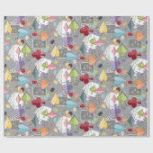 Retro Poker Cadeaupapier (Vlak)