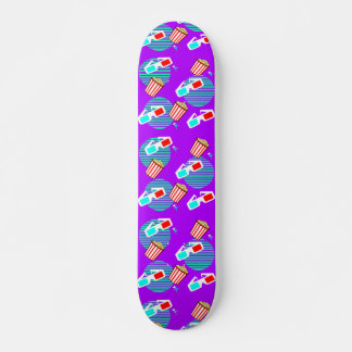 Retro Polarisated 3d Movie Buttered Popcorn Skateboard