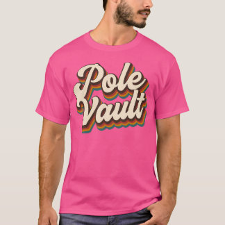 Retro Pole Vault ontwerp - Pole Vault T-shirt