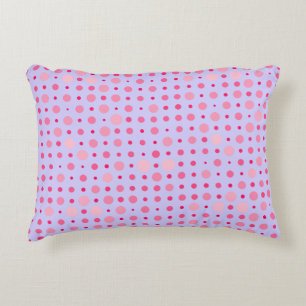 Retro Polka Dot 01.Pink LPurple BG Accent Kussen