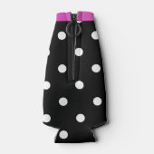 Retro Polka Dot Aangepaste Fles Koeler (Achterkant)