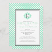 Retro Polka Dot Bridal Shower Invitations (Devant / Derrière)