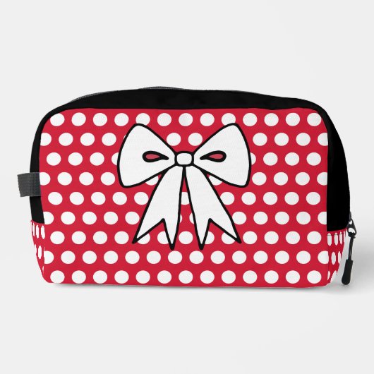 Retro Polka Dot Cosmetics Bag Gift Toilettasje (Voorkant)