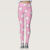 Retro polka dot fifties stijl leggings (Voorkant)