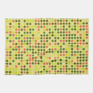Retro Polka Dot Mosaic Pattern #10 Theedoek