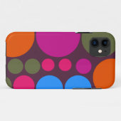 Retro Polka Dot Mosaic Pattern #5 Case-Mate iPhone Case (Achterkant (horizontaal))
